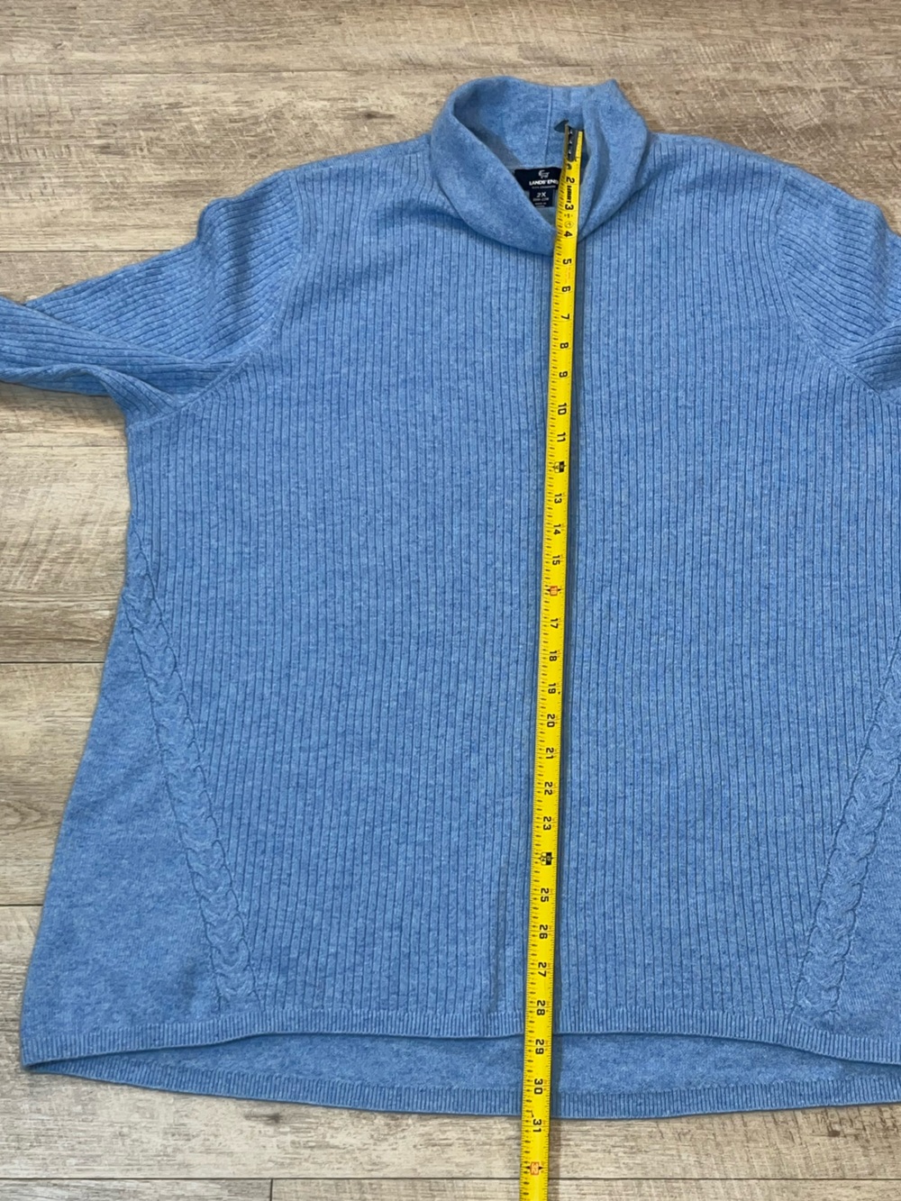 Lands End Women’s 100% Cashmere Turtleneck Sweater Size 2X (20W-22W) - Picture 5 of 6